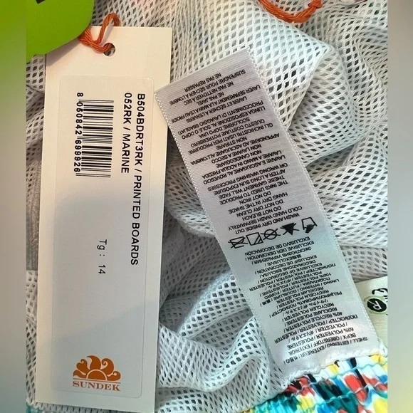 SUNDEK STRETCH WAIST SWIM TRUNKS REPREVE NWT - Picture 12 of 15